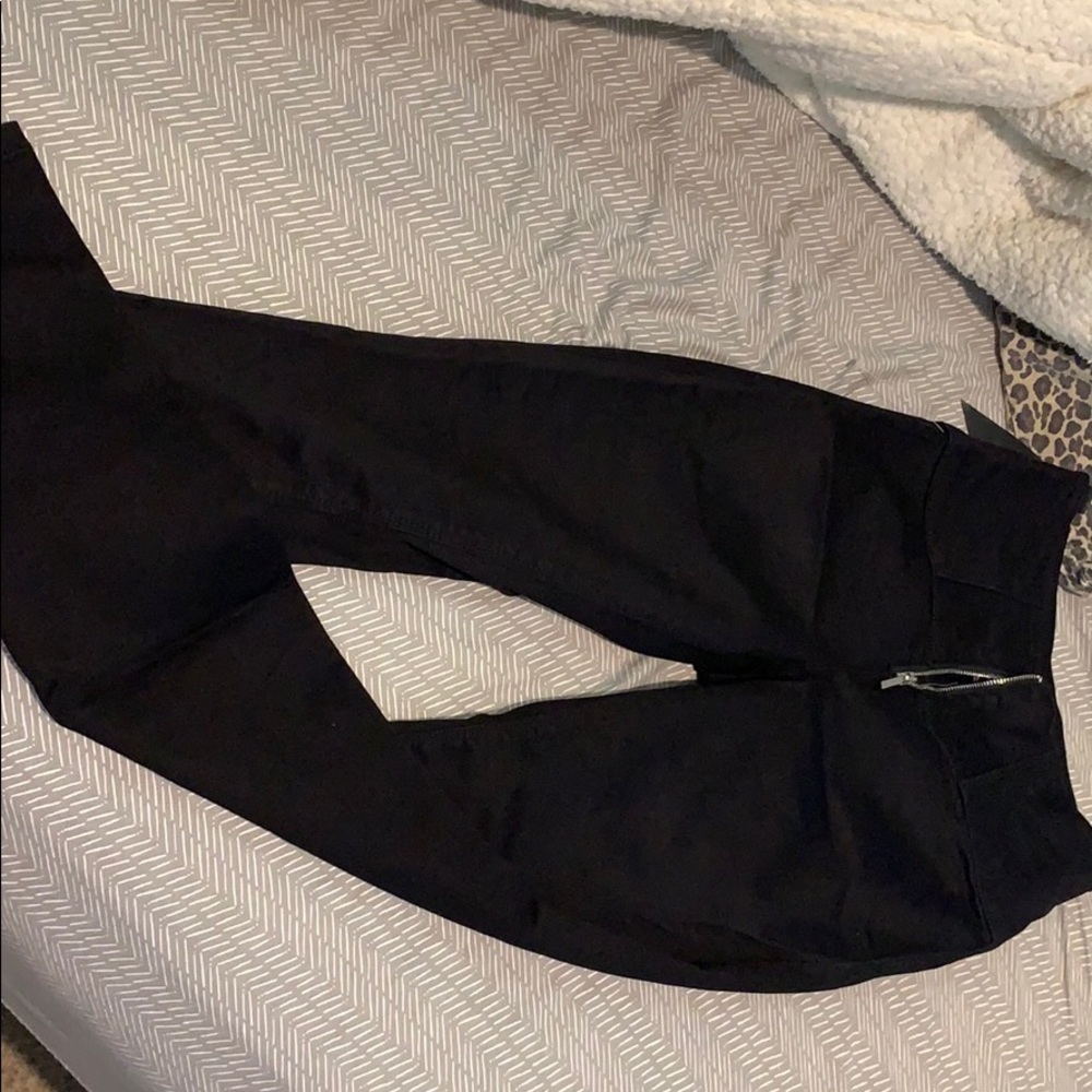 Bebe black stretch pants size 25 NWT high waisted